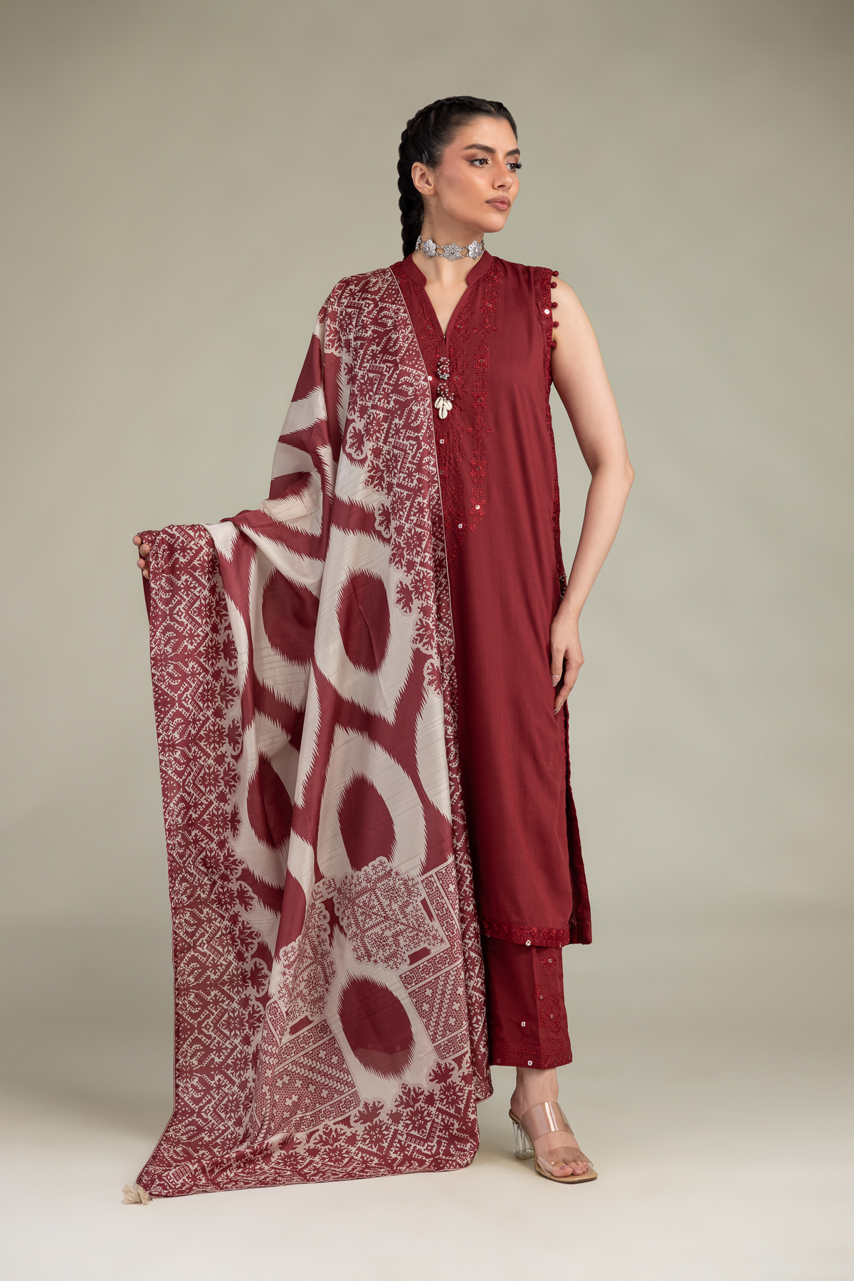 2-26-307-B-G1-VG_MULTI-1 Silk Solid Pants - V1