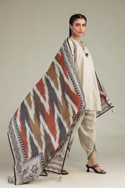 Polyster Silk Dupatta - V1