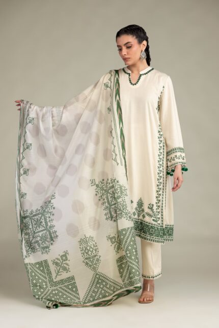 Polyster Silk Dupatta - V1