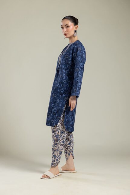 Floral Cambric Shalwar - View 2
