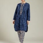 Floral Cambric Shalwar - View 1