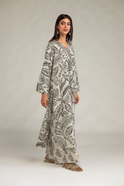 Printed Cotton Pants - View 1