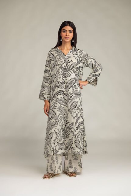 Printed Cotton Pants - View 2