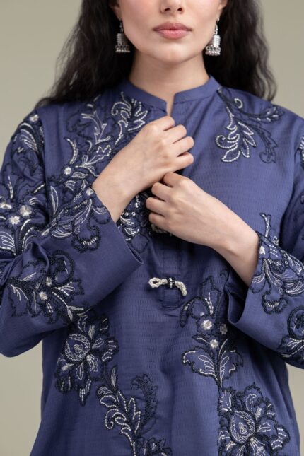 Short Floral Kurta - View 1