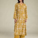 Solid Mustard Pants - View 1