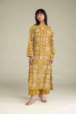Solid Mustard Pants - View 1