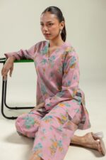 Floral V-Neck Kurta - View 3