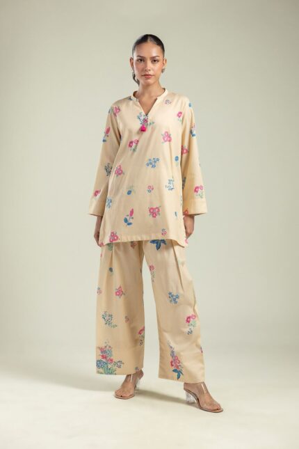 Floral Tassel Kurta - View 2