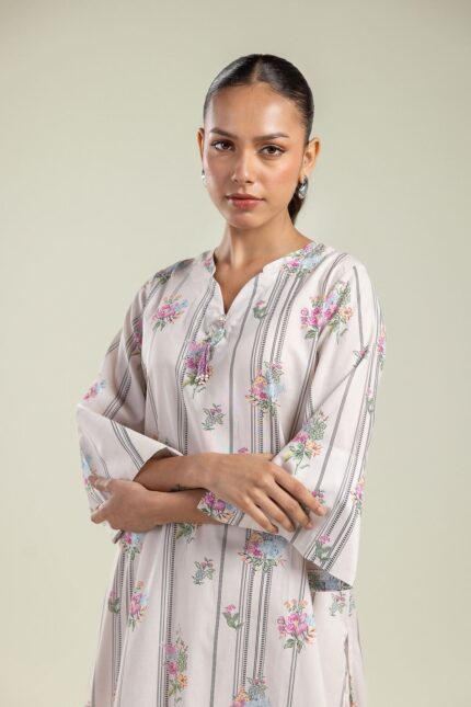 Floral Tassel Kurta - View 2