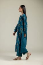 Floral Teal Pants - View 1