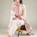 Floral Lawn Dupatta - View 1