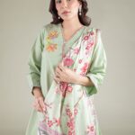 Mint Lawn Dupatta - View 1
