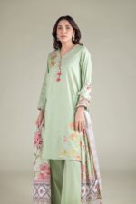 Mint Lawn Dupatta - View 3