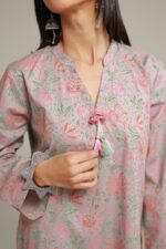 Floral Tassel Kurta - View 4