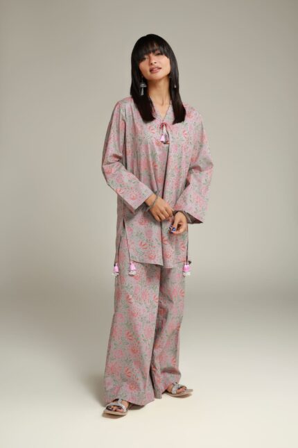 Floral Tassel Kurta - View 2
