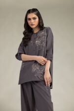 Gray Poplin Shirt - V1