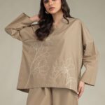 Floral V-Neck Blouse - V1
