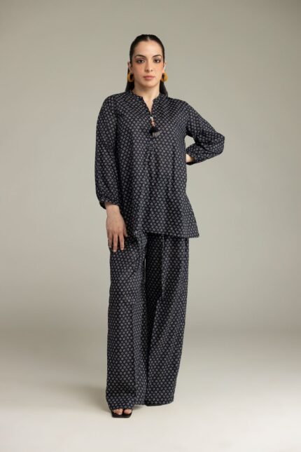 Black Viscose Blouse - V2
