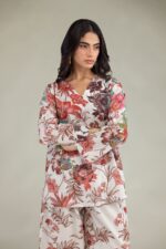 Floral V-Neck Blouse - V6