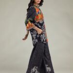 Floral Black Trousers - V1