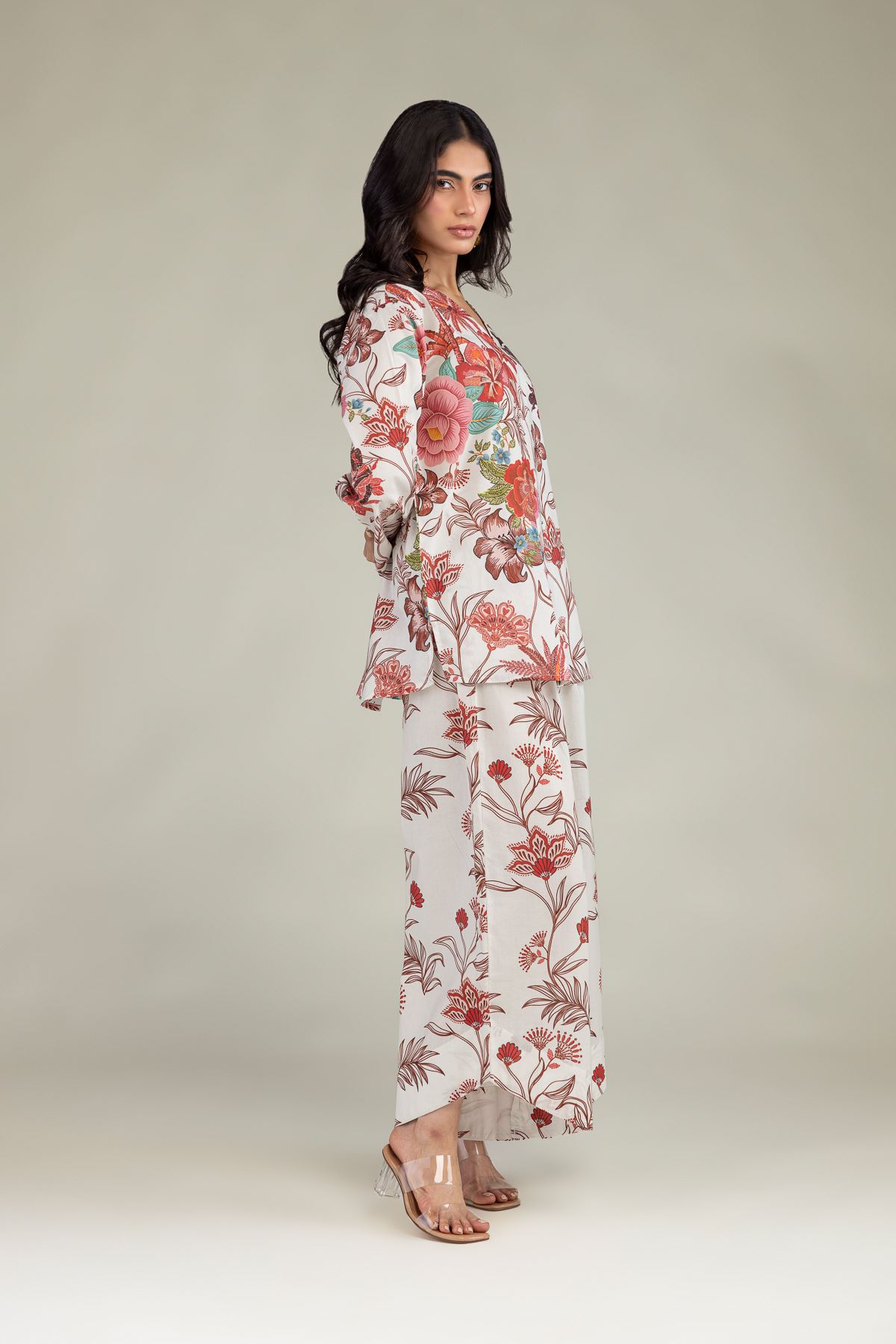 6-26-208-B-H1-VG_MULTI-1 Floral Cambric Trousers - V1