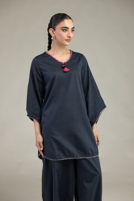 Solid Cotton Pants - View 2