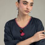 V-Neck Cotton Kurta - View 1