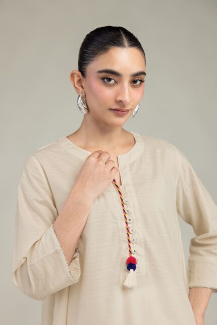 Short Cotton Kurta - View 1