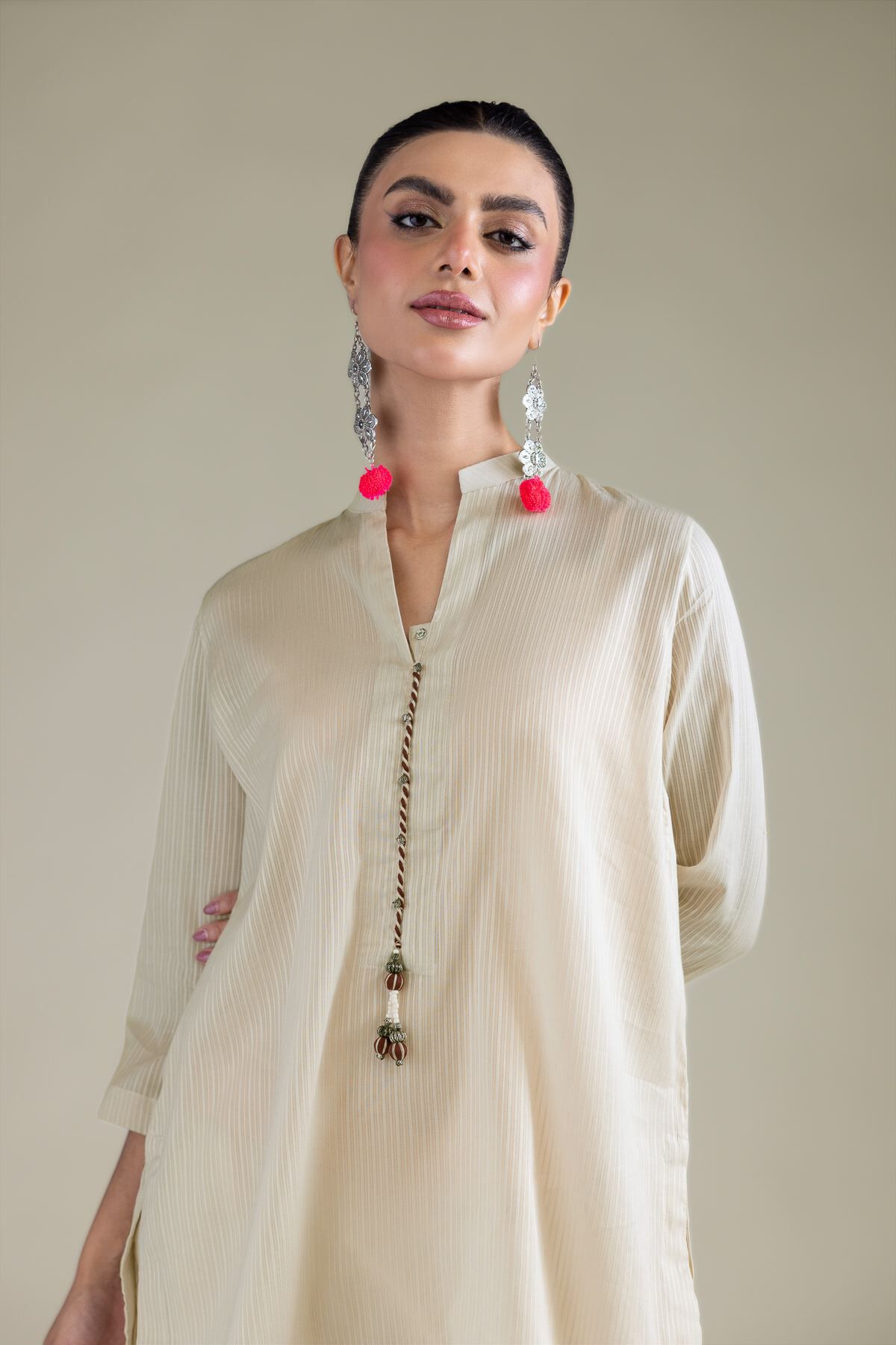Cotton Dobby Kurta-1 Cotton Dobby Kurta - View 1