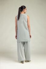 Lawn Sleeveless Kurta - View 3
