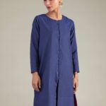Solid Silk Shalwar - View 1