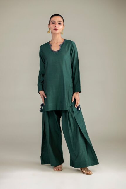Solid Green Shalwar 1