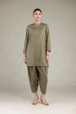 Solid Olive Shalwar 3