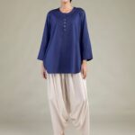Cotton Viscose Pants - View 1