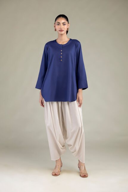 Cotton Viscose Pants - View 1