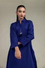 Blue Longline Kurta - View 4