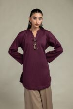 Solid Cotton Kurta - View 4