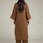 Solid Brown Kurta - View 1