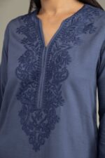 Longline V-Neck Kurta - View 3