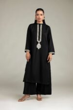 Black Longline Kurta - View 5