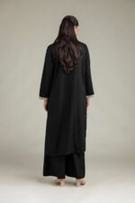 Black Longline Kurta - View 2