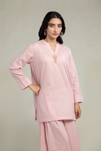 Pink Solid Pants - View 2