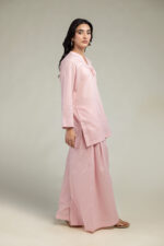 Solid V-Neck Kurta - View 5