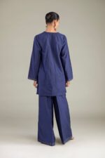 Solid V-Neck Kurta - View 4