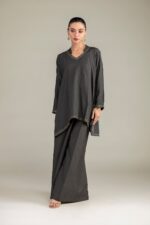 Solid Silk Pants - View 2
