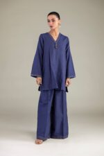 Navy Solid Pants - View 2