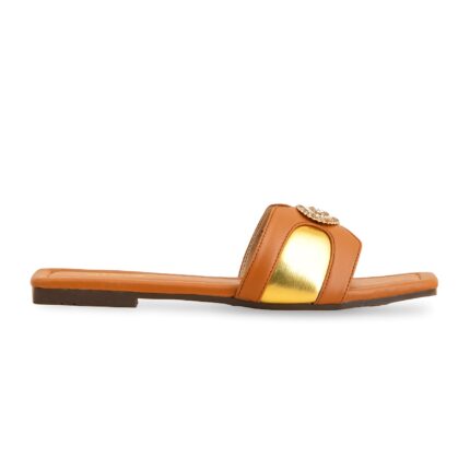 Tan Casual Slipper CL2047 - View 2