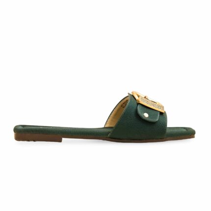 Green Casual Slipper CL2063 - View 2