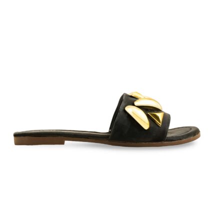 Black Casual Slipper CL2073 - View 2