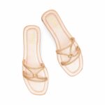 Peach Casual Slipper For Ladies CL2087 - View 5